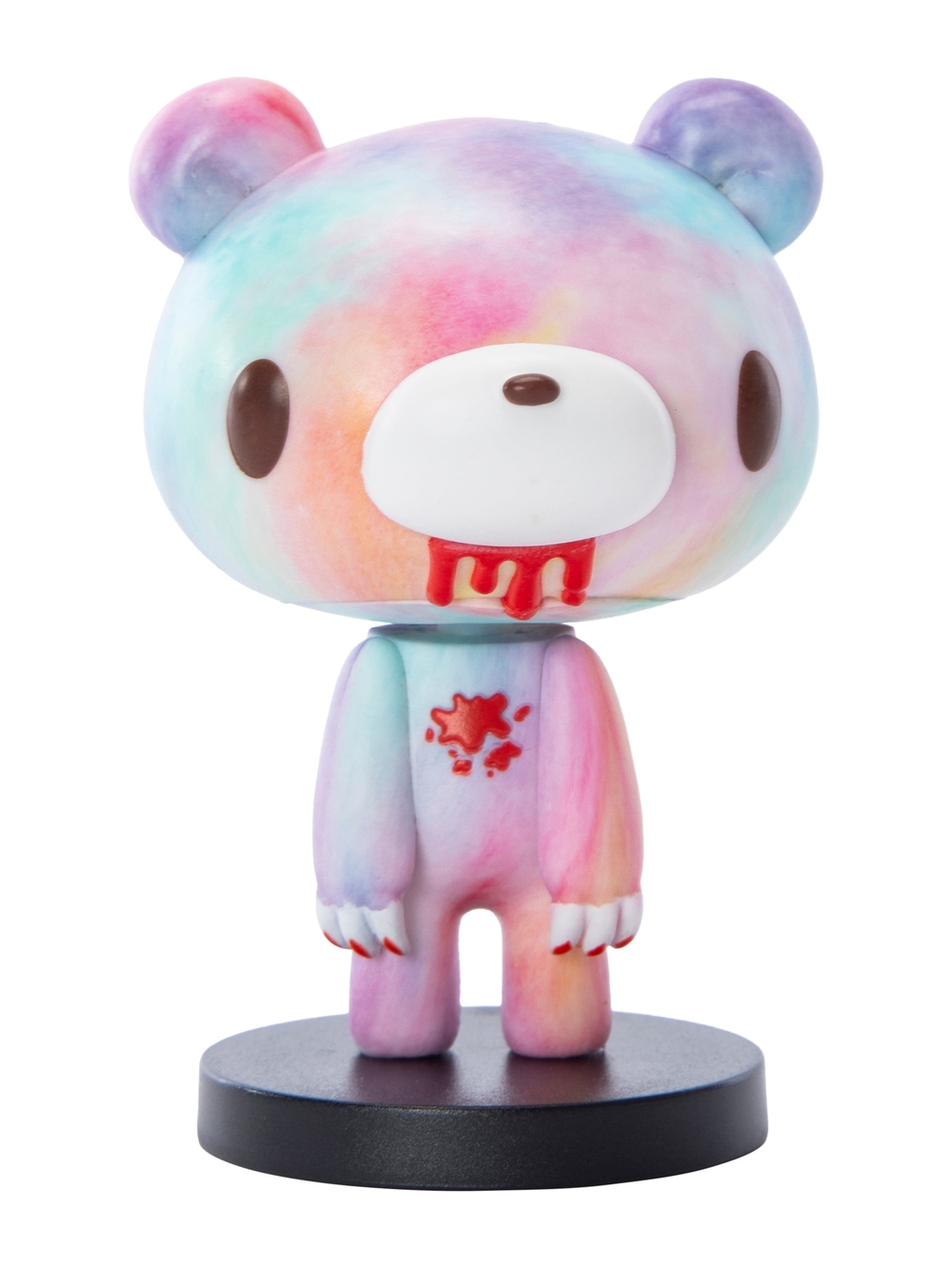 Gloomy Bear Pastel Tie-Dye Teddy Bear Figurine - Multicolor